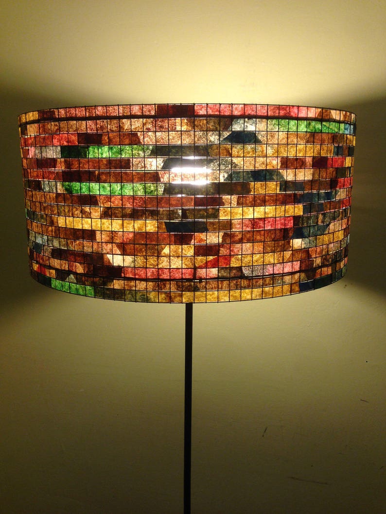 Floor Lamp Unique Lampshade Coffee Filter Lampada