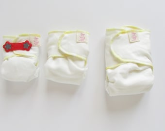 NEW! Set of 6 Flex fit Winged Perfect Fit Preflat(prefold) Diapers