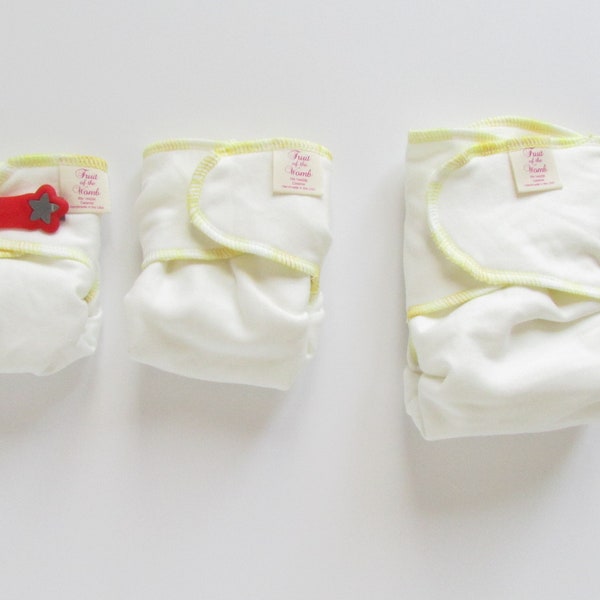 NEW! Set of 6 Flex fit Winged Perfect Fit Preflat(prefold) Diapers