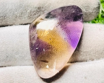 Natürlicher Ametrin Cabochon Edelstein: Lila Amethyst & Goldener Citrin
