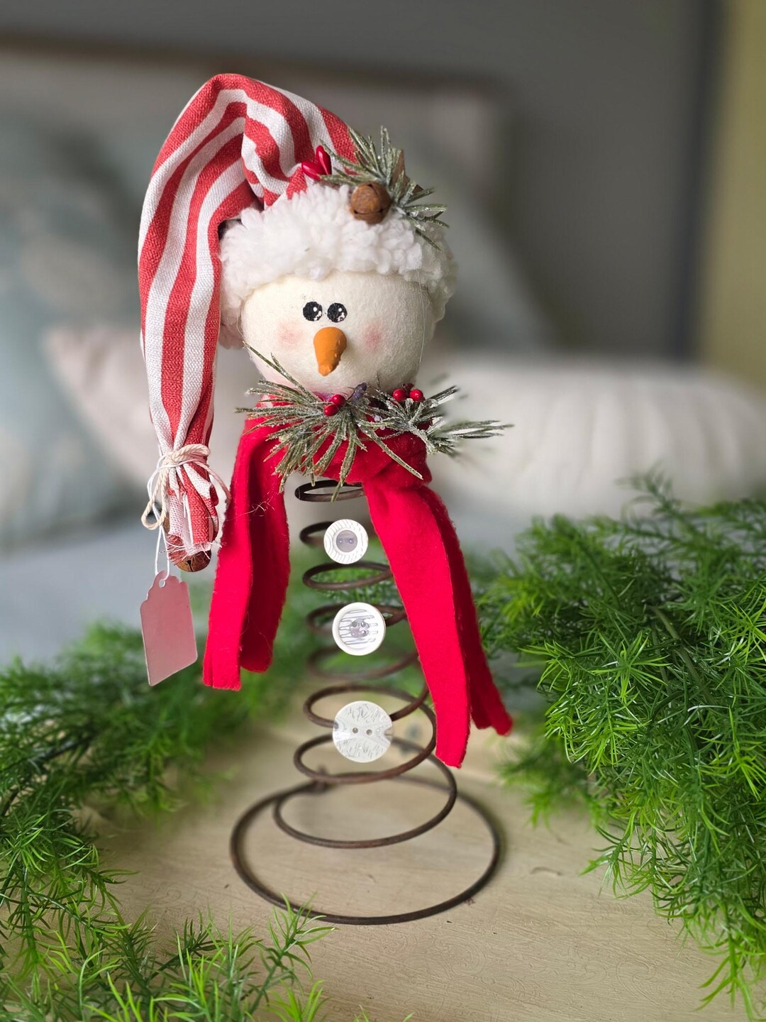 Snowman on a Spring Christmas Decor - Etsy