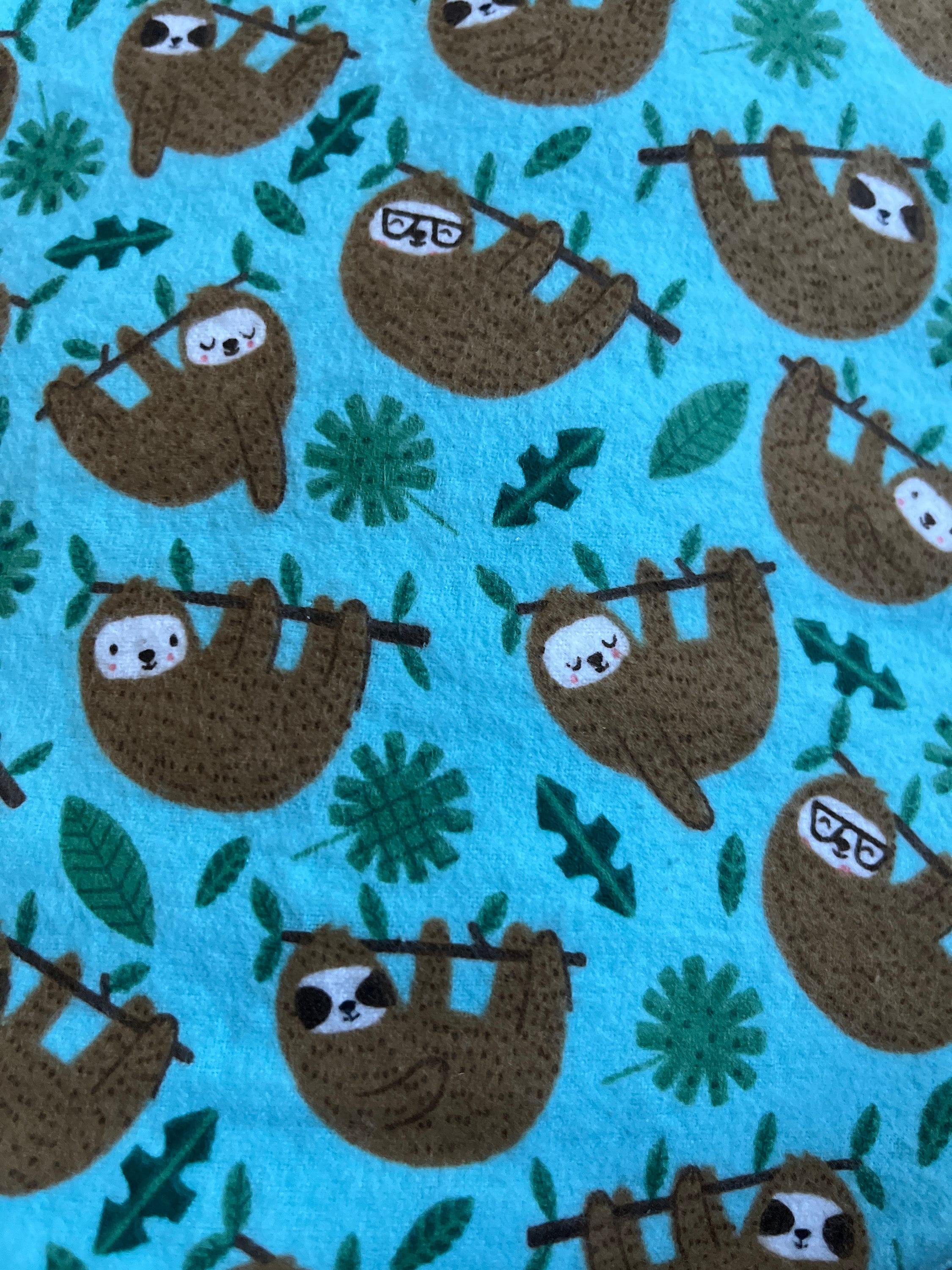 Hourglass Burp Cloth - Sloth - Etsy