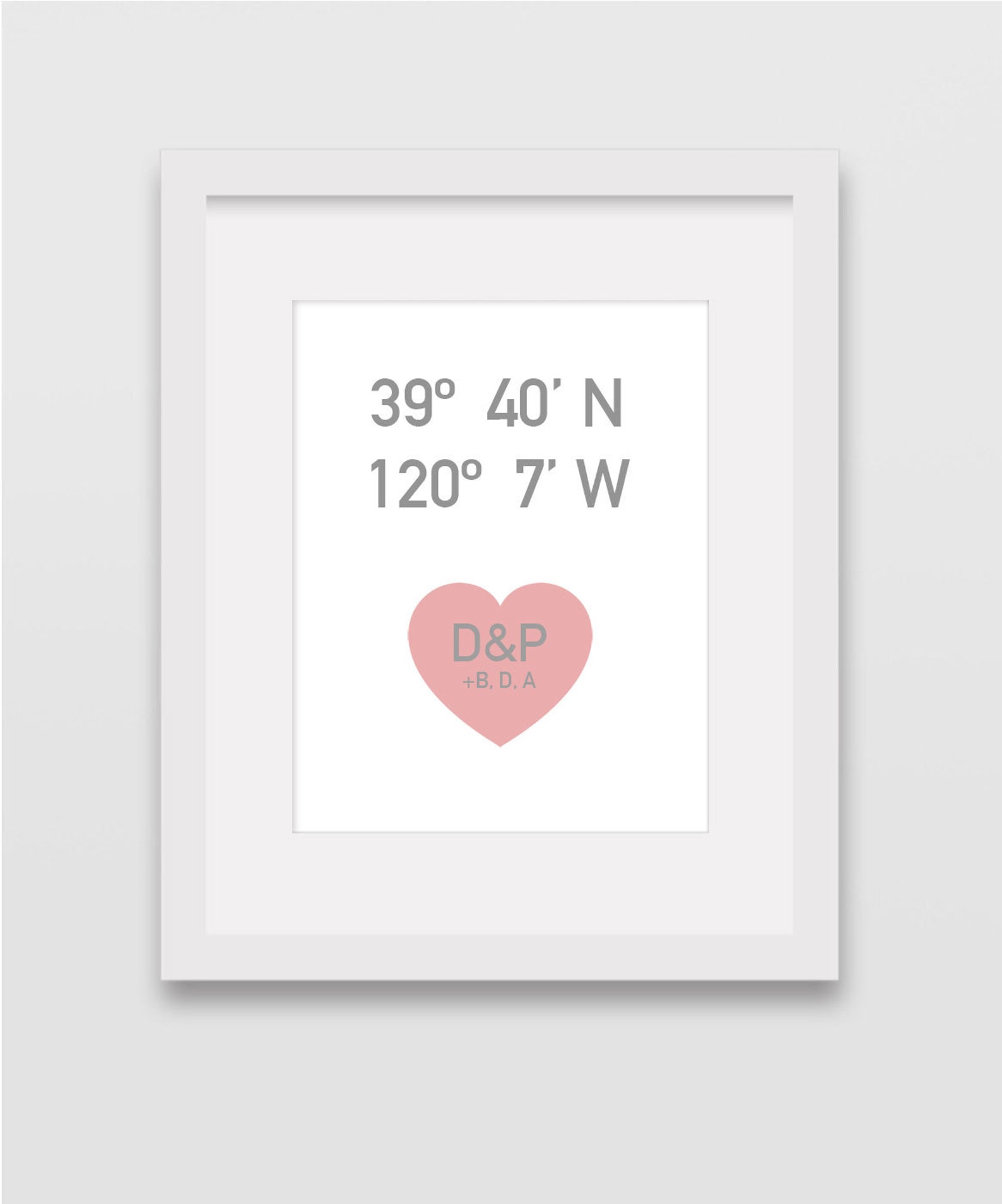 Personalized Home Coordinates Custom Wall Art Printable Etsy