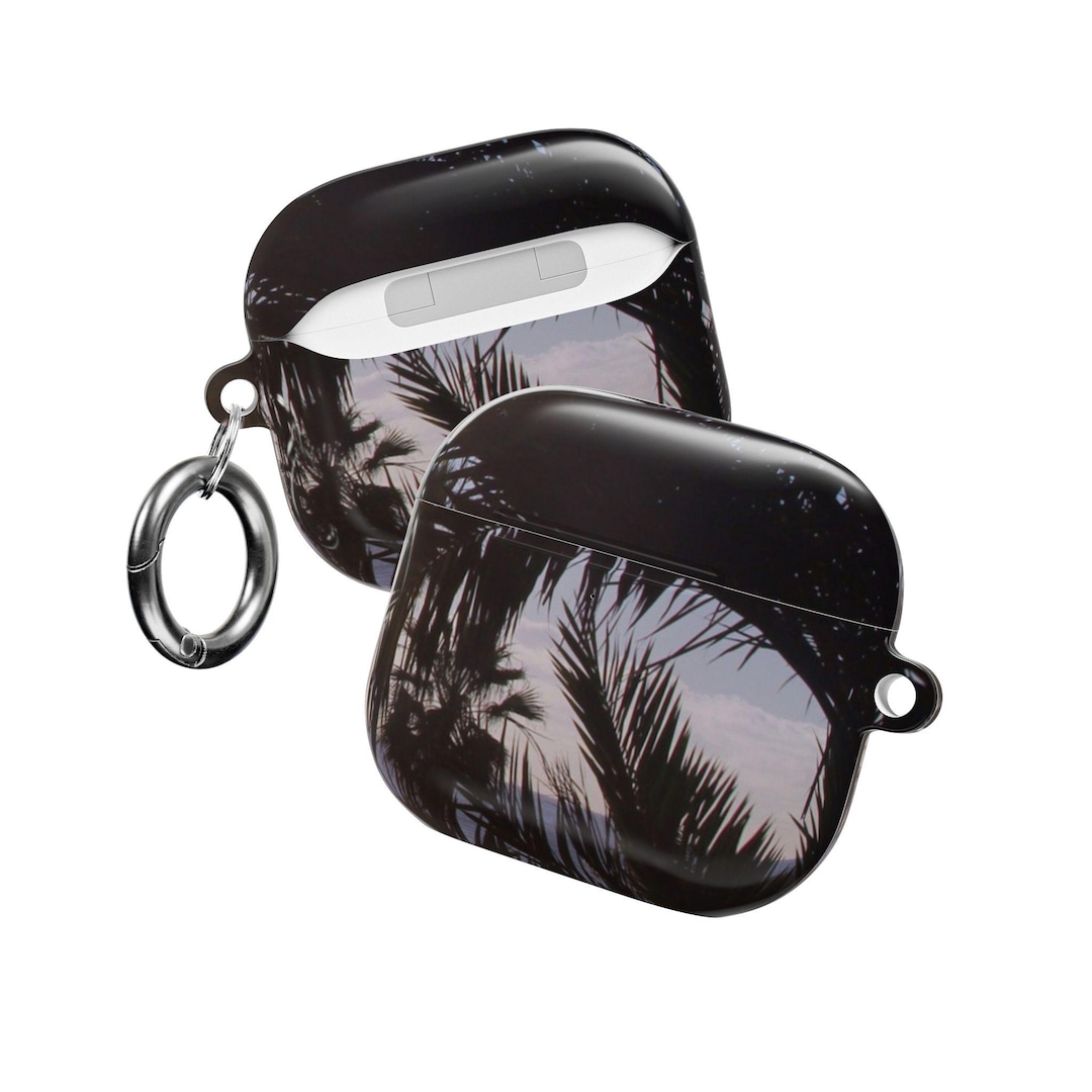 AirPod Case Tropical Palm Tree | Tropical Sunset Palm Leaves AirPod ...