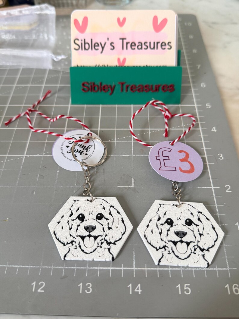 3D Printed Cockapoo Keyring - Etsy