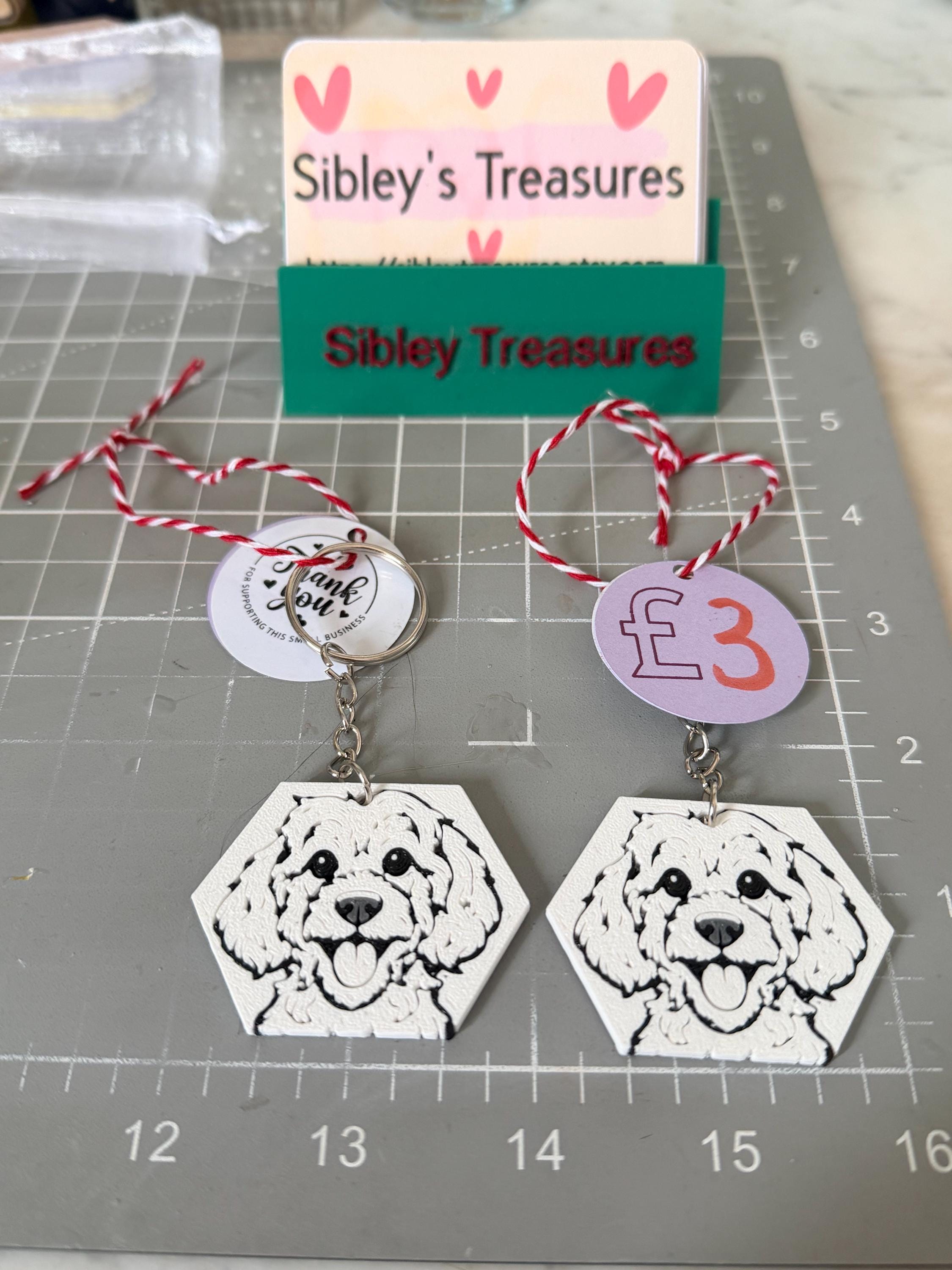 3D Printed Cockapoo Keyring - Etsy