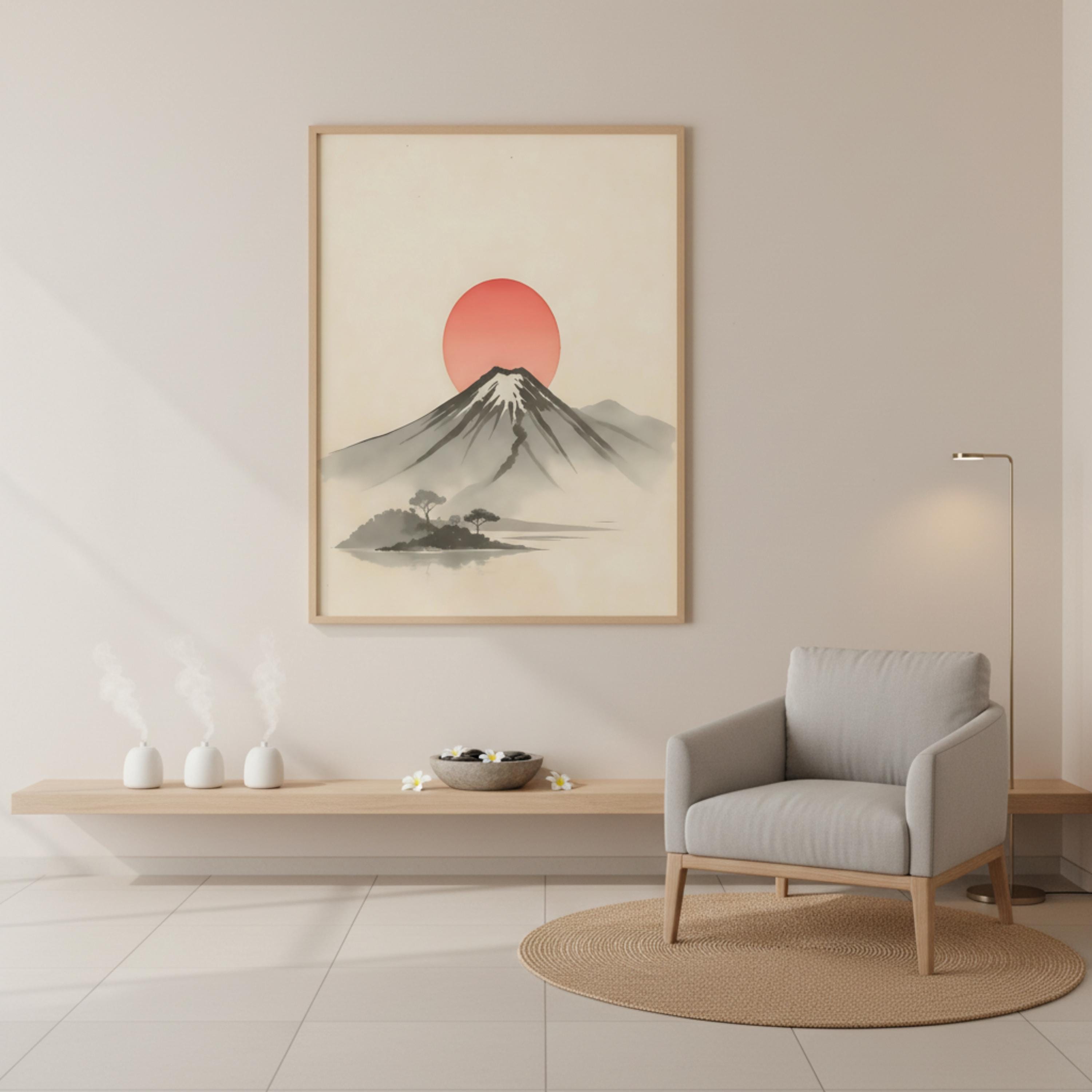 Mount Fuji Wall Art, Japanese Landscape Print (digital Download) - Etsy