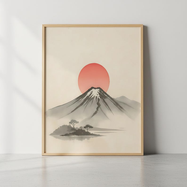 Mount Fuji Wall Art, Japanese Landscape Print (digital Download) - Etsy