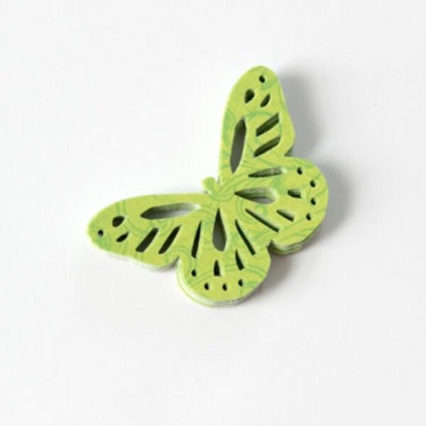 Coupes-circuit de chaux lumineux papillon vert Die Cuts - été Green Apple - Scrapbooking