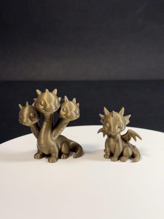 3D Printed Baby Dragon and Hydra Set - Etsy