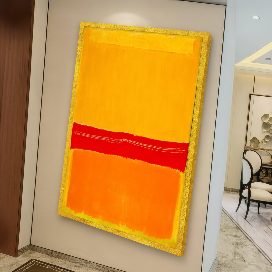 Blocks Mark Rothko Bold Color Blocks Canvas, Mark Rothko Wall Art, Abstract Modern Canvas ...