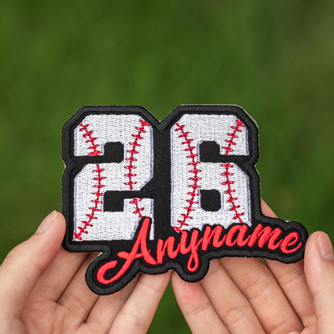 Personalized Baseball Name/number Patch: Embroidered Sports Name ...