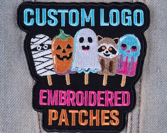 Custom Embroidered Logo Patch: Iron On, Sew On, Hook & Loop