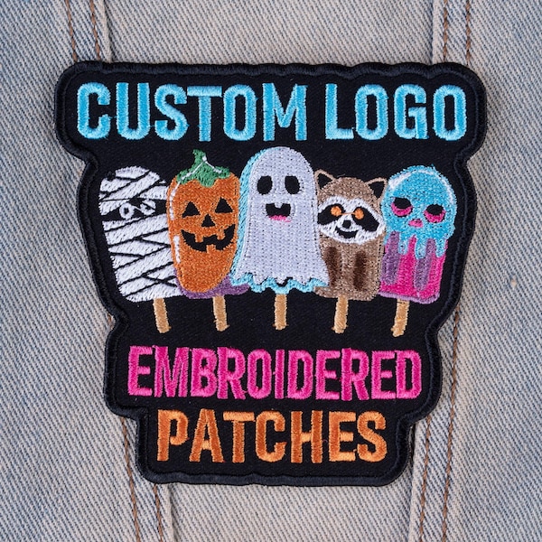Custom Embroidered Logo Patch: Iron On, Sew On, Hook & Loop