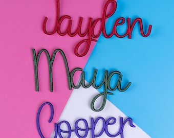 Custom Embroidered Name Patch | 3D Iron On Applique