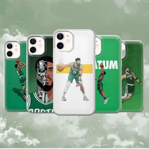 Jayson Tatum Handyhülle Boston Celtics NBA Hülle für iPhone 17Pro, 16, 15, 14, 13, 12, Samsung S26, S25, S24, S23, A37, A57, A16, Pixel 10A
