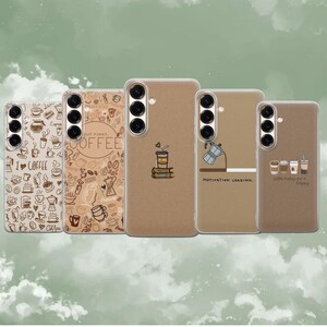 Coffee Phone Case Morning Espresso Cover for iPhone 17Pro, 16, 15, 14, 13, Samsung S26, S25, S24, S23, S22, A37, A57, A16, Pixel 10A