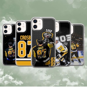 Sydney Crosby Phone Case Hockey Penguins Cover for iPhone 17Pro, 16, 15, 14, Samsung S26, S25, S24, S23, S22, A37, A57, A16, Pixel 10A