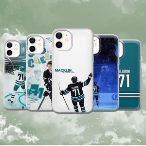 Macklin Celebrini Phone Case Hockey Sharks Cover for iPhone 17Pro, 16, 15, 14, 13, Samsung S26, S25, S24, S23, S22, A37, A57, A16, Pixel 10A