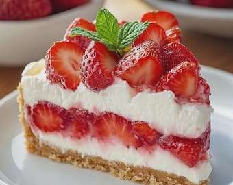 自家製ストロベリーチーズケーキ - フレッシュで濃厚、クリーミー