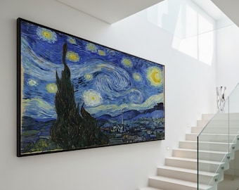 Vincent van Gogh,(The Starry Night) Canvas Print