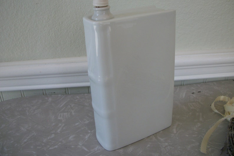 Vintage Limoges France Decanter White Porcelain Faux Book Book Etsy