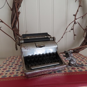 A Vintage Novelty Typewriter Tabletop Cigarette Lighter Tobacciana Collectible Mid Century