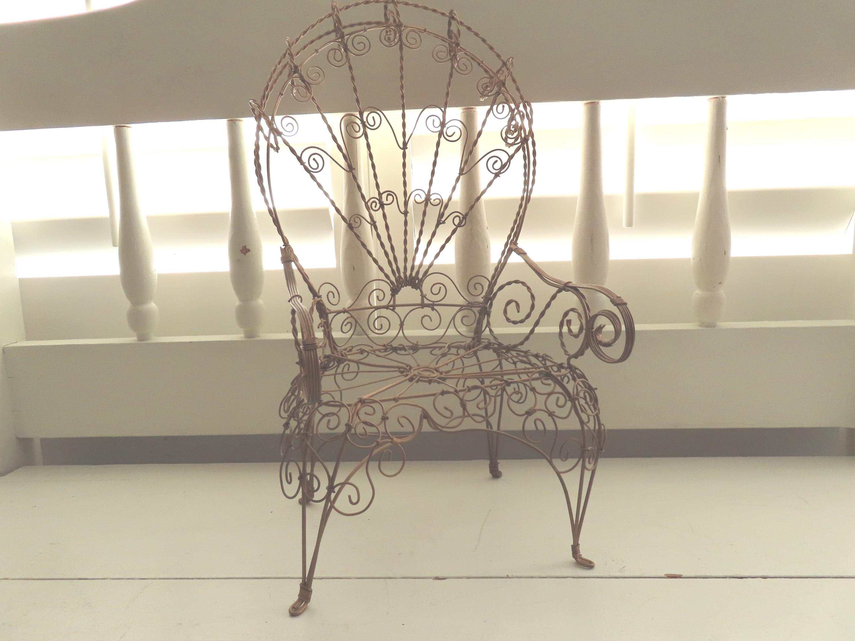 Victorian Wire Chair - Etsy