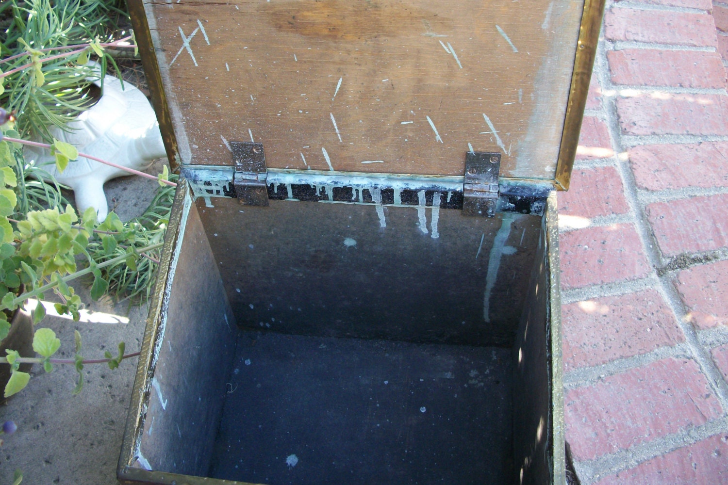 Vintage Large Storage Box Container KIndling Decorative Hand Etsy