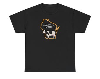 Maglietta Say Cheese Cow Wisconsin