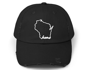 Wisconsin Home Distressed Hat