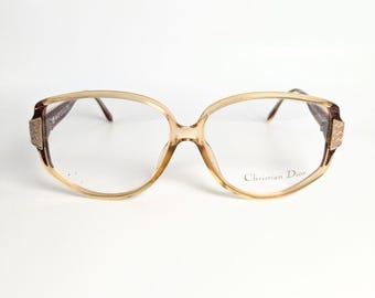 Oprawki okularowe Christian Dior damskie Mod. 2801 brązowo-złoto-fioletowe 56/13/140 Optyl