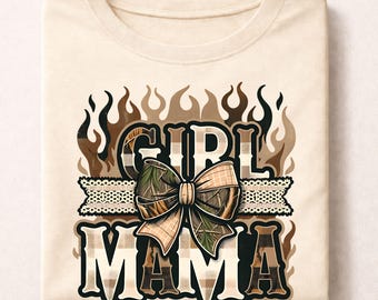 Hunting Mama Camo Western Retro PNG, Trendy Mom Shirt Sublimation Design, Camo Print Hunter Mom Camo Digital Download