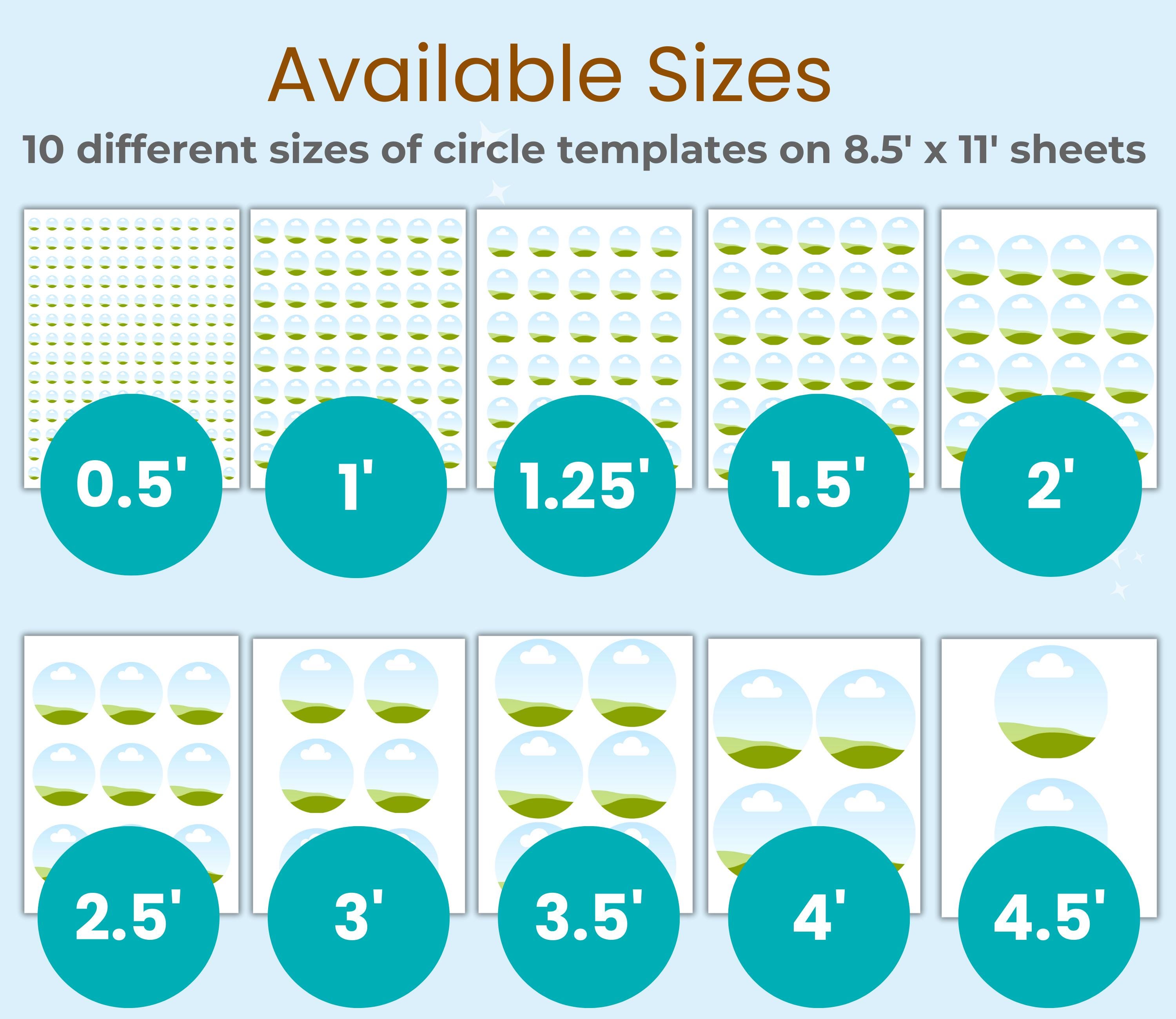 Ex Rounded Templates A Circle Label Template Bundle | Printable Round Sticker Sheets | Canva ...