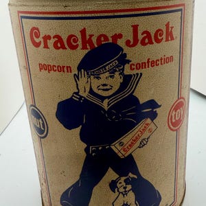 1990 クラッカージャック ビンテージ ティン缶 Tin made in USA 1990 