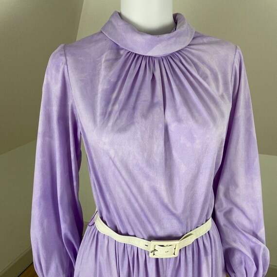 Vintage 70s Purple Tie Dye Wide Leg Palazzo Pants… - image 3