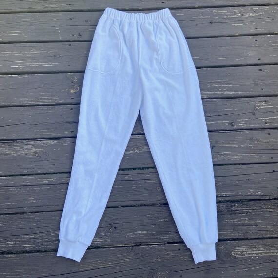 Terry Cloth Towel Pants Sweatpants 