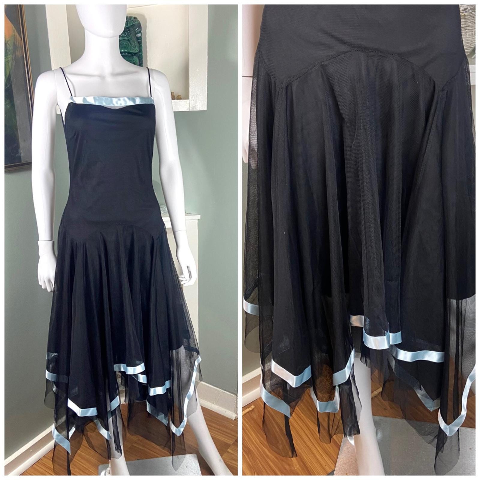 Robe Cocktail B. Darlin Taille 9/10 - Sans Manches, Rouge Et Noir, Polyester/élasthanne