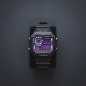 CASIO AE1200カスタム パープル 新品 ラバーベルト Casio Ae1200 Rubber Strap - Etsy