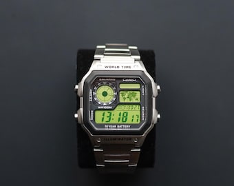 RARE Casio 50QS-17 3 BUTTON Led Digital Watch Fully Working Japan