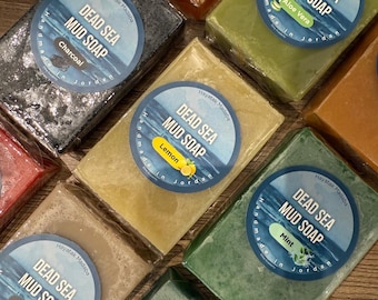 Dead Sea Mud Soaps (glycerine based bar soap with Dead Sea mud).