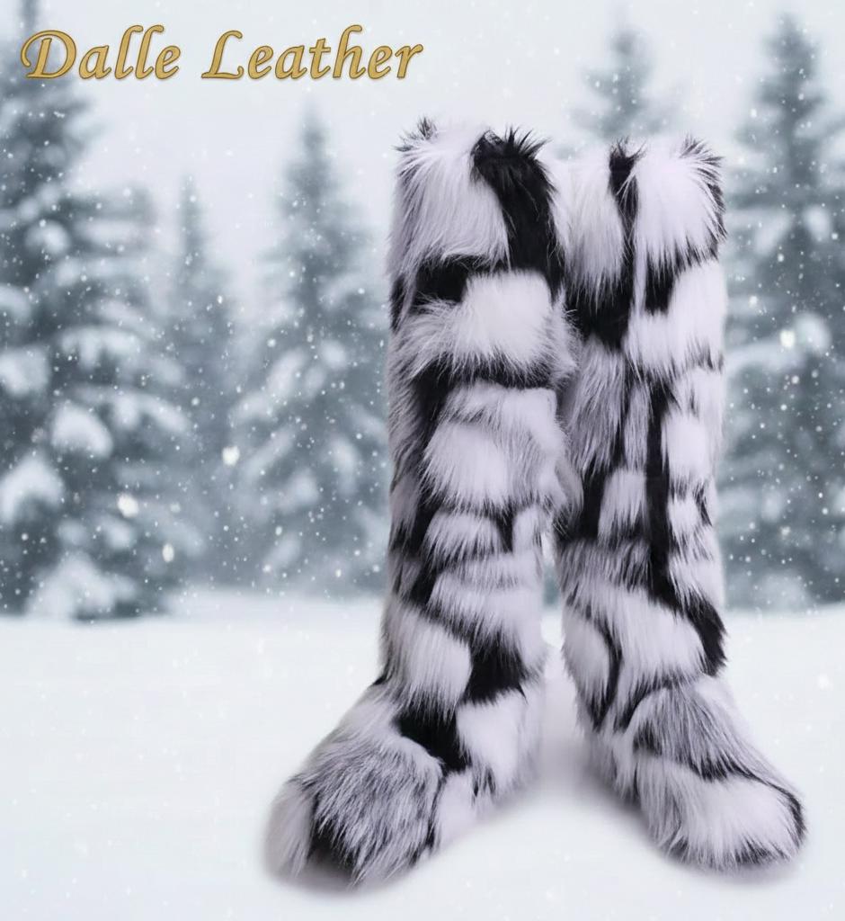 Scarpine Invernali Bambina – Stile Abito Con Pelliccia – Per Natale, Matrimonio, Comunione - Foto 1