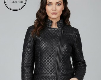 Intrecciato Lambskin Blouson Hand Woven Genuine Leather Women's Black Lambskin Bomber Jacket