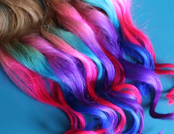Solid Ombre Clip In Hair Extensions Ombre Hair Tie Dye Etsy