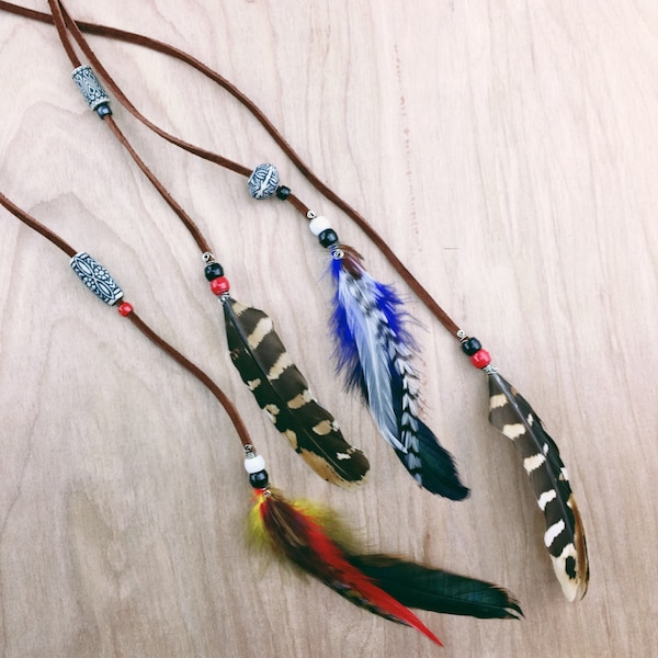 Bird Skull and Feather Headband main image 0