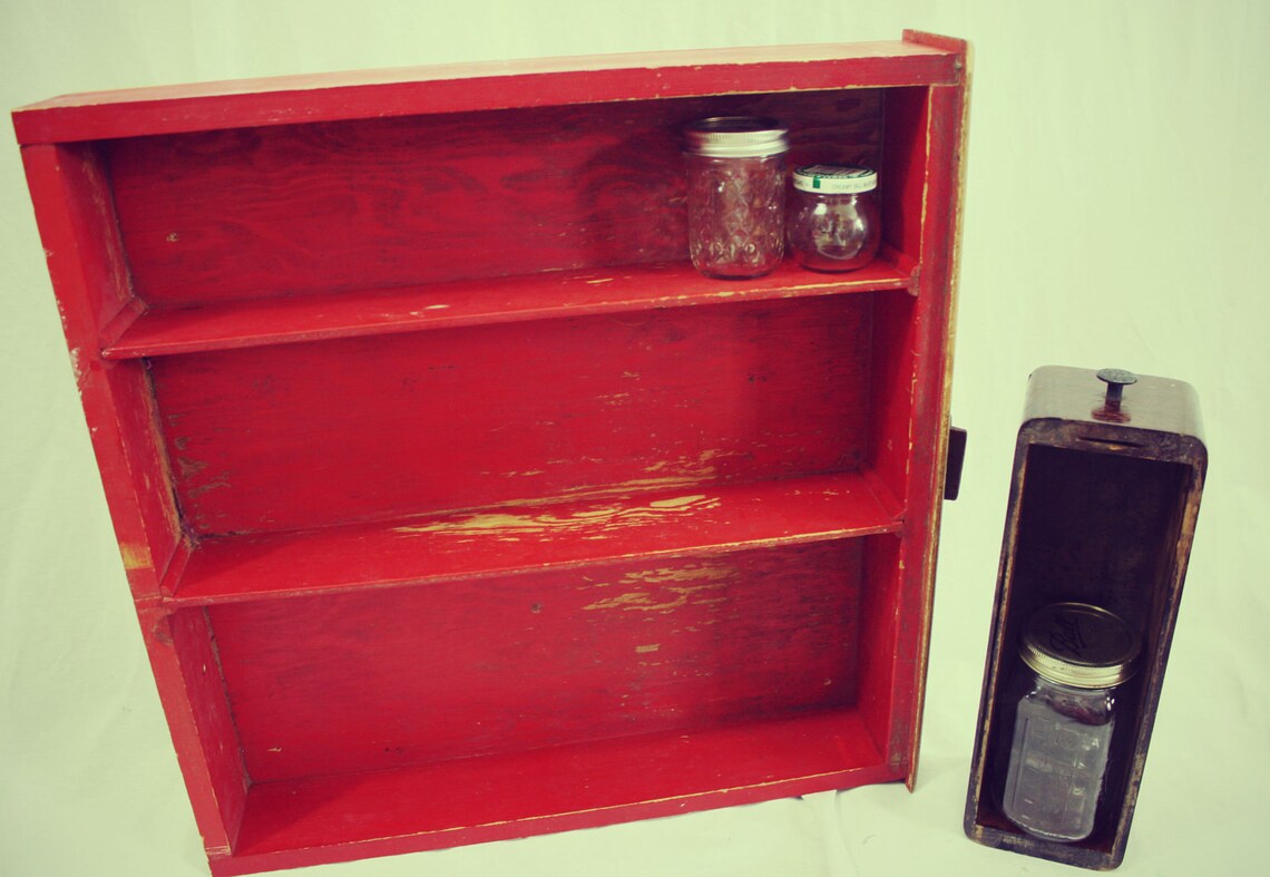 Vintage Drawer DIY Spice Rack Hanging Storage Vintage Etsy