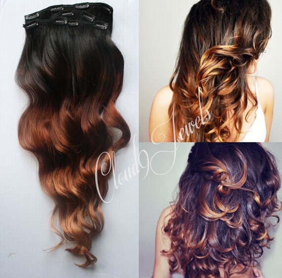 Full Set 100 Grams Bundle Clip In Hair Extensions Natural Etsy
