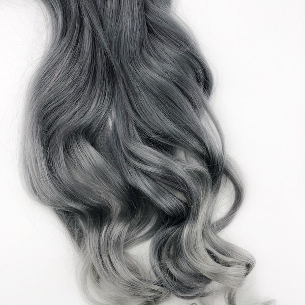 5 Star Seller, grey steel, silver ombre, grayOmbre Hair Extensions, Silver Hair, Grey Hair Extensions, Gray Ombre Hair, human hair extensio