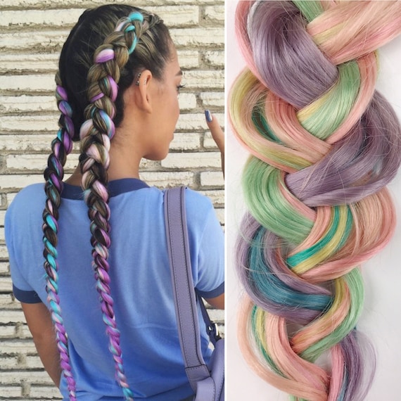 colored hair extensions