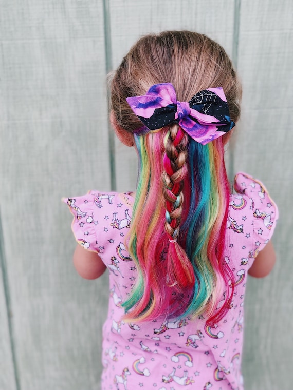 Custom Rainbow Under Lights Clip In Hair Extensions Rainbow Etsy